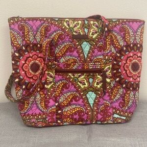 Vera Bradley zipper commuter tote
